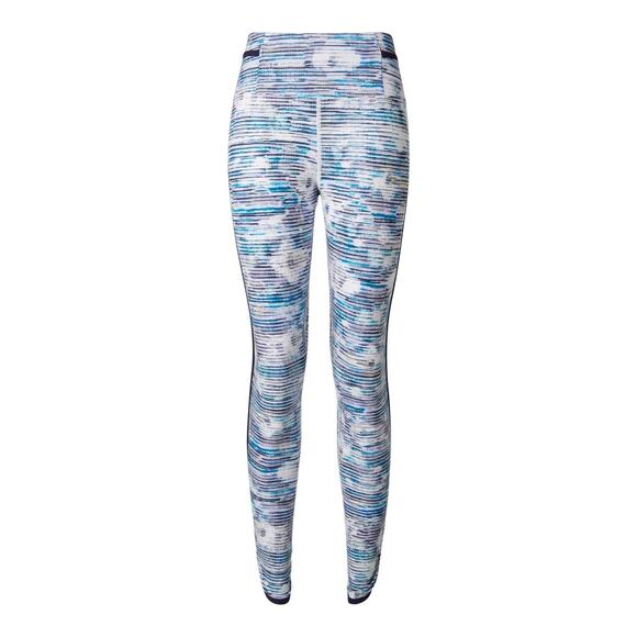 Lululemon Real Quick Tight Blurry Belle Multi Hero Blue Size 4 – Luxtreme Crop - Picture 2 of 16